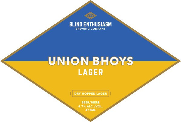 Blind Enthusiasm Brewing Union Bhoys Lager