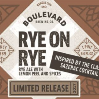Boulevard Brewing Company Rye On Rye X: Sazerac Cocktail