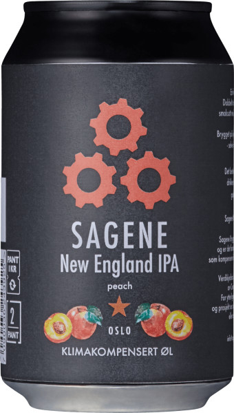 Sagene Bryggeri New England IPA Peach