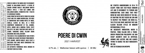 Brasserie de la Sambre Poere Di Cwin