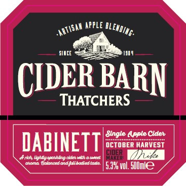 Thatchers Cider Cider Barn - Dabinett
