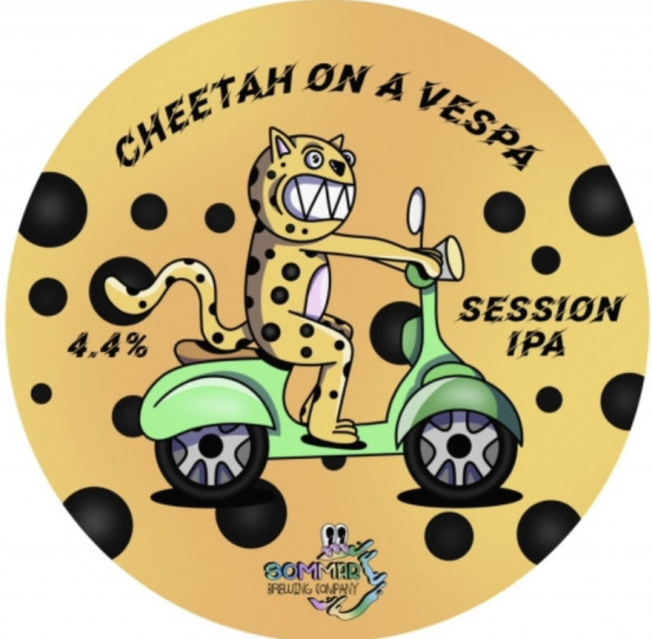 Sommar Brewing Company Cheetah on a Vespa