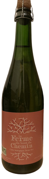 La Ferme du Bout du Chemin Cidre Biologique Demi-Sec