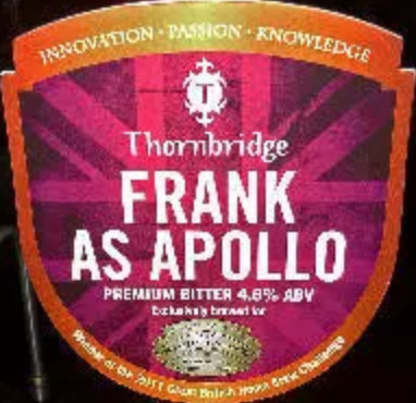 Thornbridge Brewery Frank As Apollo