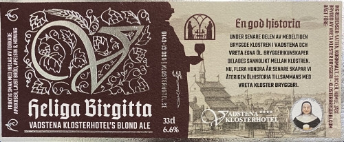 Vreta Kloster Bryggeri Heliga Birgitta