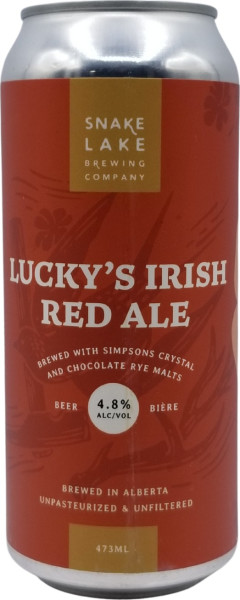Snake Lake Brewing Company Lucky's Irish Red Ale