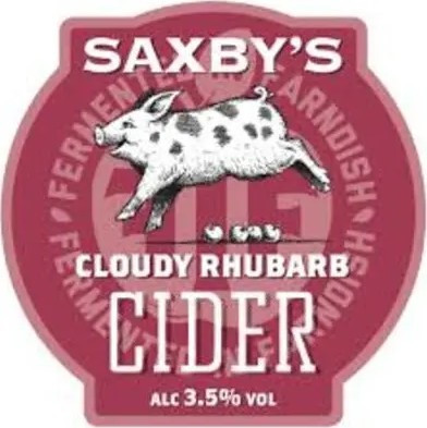 Saxby's Cider Cloudy Rhubarb Cider