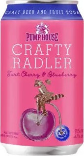 Pump House Brewery Crafty Radler: Tart Cherry & Blueberry