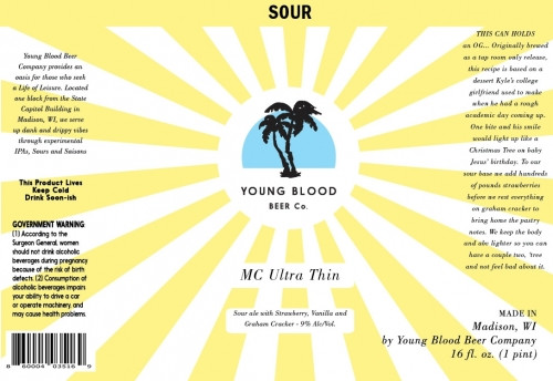 Young Blood Beer Company MC Ultra Thin