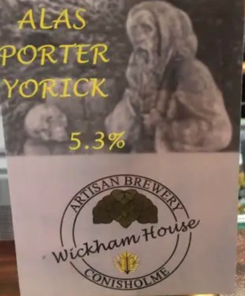 Wickham House Brewery Alas Porter Yorick