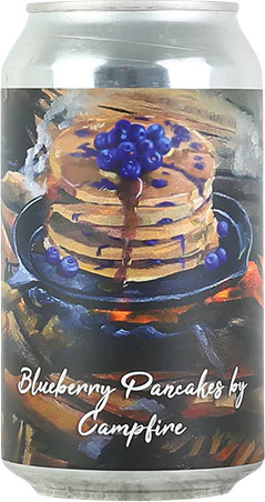 Timber Ales Blueberry Pancakes by Campfire