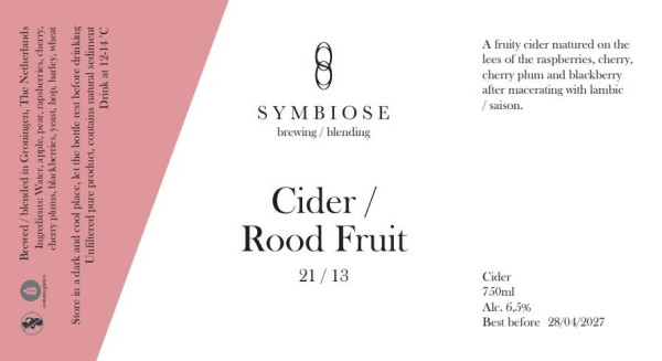 Symbiose Brewing / Blending Cider / Rood Fruit 21/13