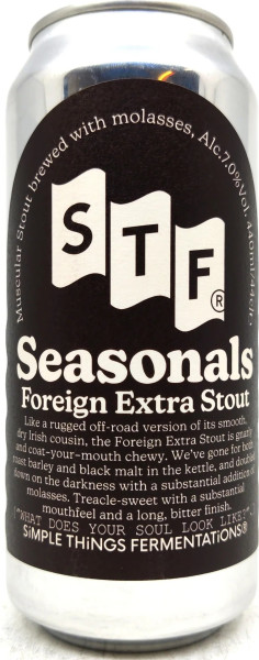 Simple Things Fermentations Seasonals - Foreign Extra Stout