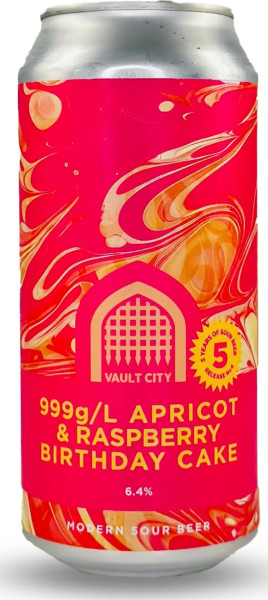 Vault City 999g/L Apricot & Raspberry Birthday Cake