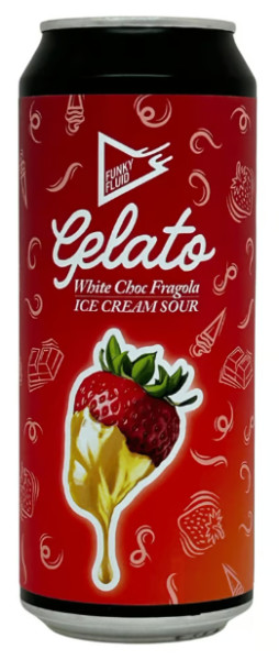 Funky Fluid Gelato: White Choc Fragola