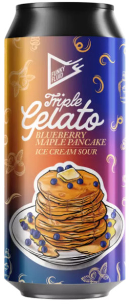 Funky Fluid Triple Gelato: Blueberry Maple Pancake