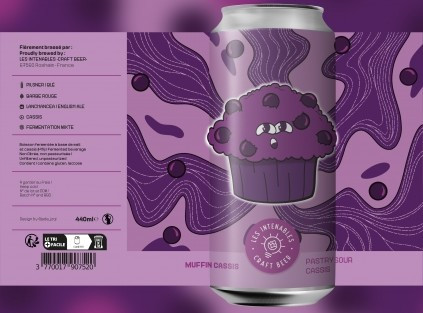 Les Intenables Craft Beer Muffin - Cassis