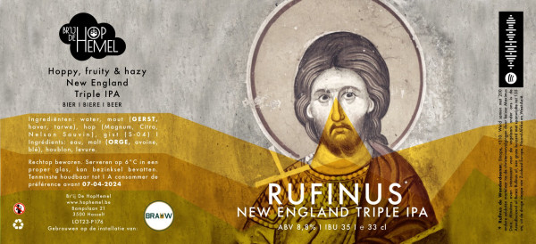 Brouwerij de HopHemel Rufinus New England Triple IPA