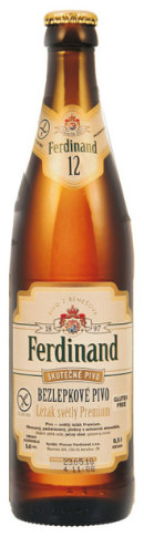 Pivovar Ferdinand Bezlepkové pivo Ležák světlý Premium 12%