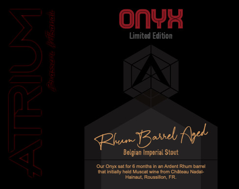 Brasserie Atrium Onyx Rhum Barrel Aged