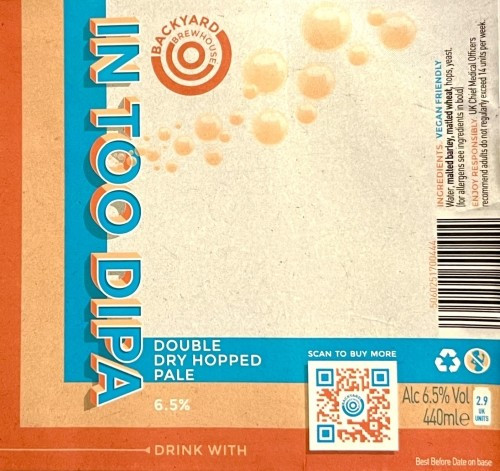 Backyard Brewhouse In Too DIPA