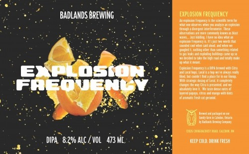 Badlands Brewing Company Explosion Frequency