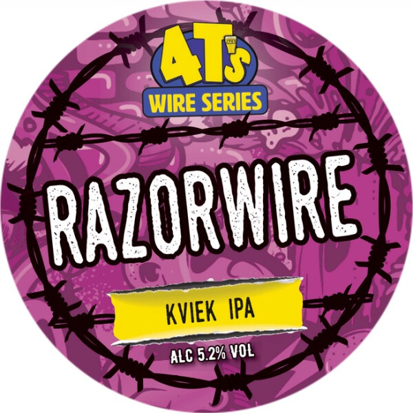 4T's Brewery Razorwire Kviek IPA