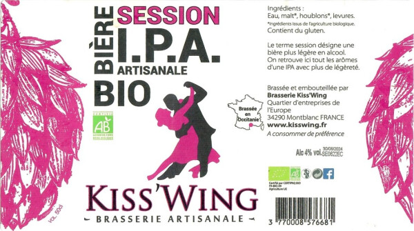 Brasserie Kiss'Wing Session IPA BIO