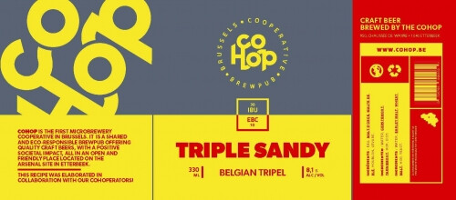 CoHop Cooperative Brewpub Triple Sandy