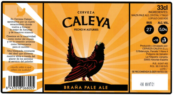 Cerveza Caleya Braña