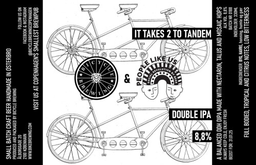 Bicycle Brewing It Takes 2 To Tandem