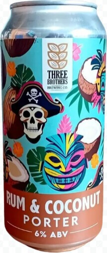 Three Brothers Brewing Co. Rum & Coconut Porter