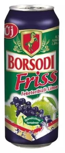 Borsodi Sörgyár Friss Feketeribizli-Lime
