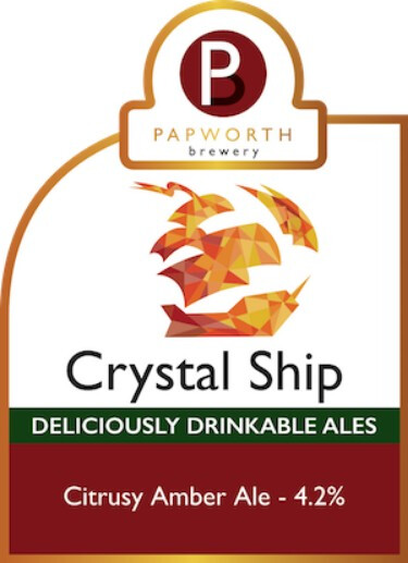 Papworth Brewery Crystal Ship