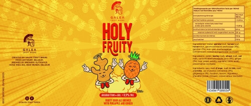 Galea Craft Beers Holy Fruity (Yellow)