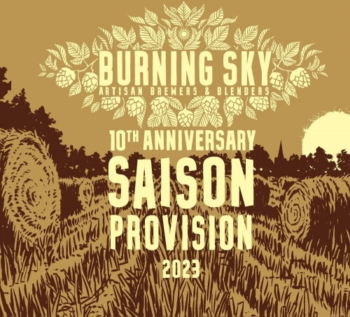 Burning Sky Brewery Saison Provision 2023
