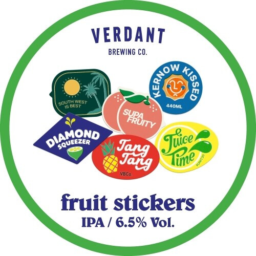 Verdant Brewing Co Fruit Stickers