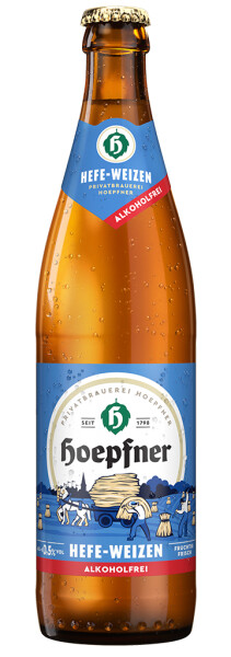 Privatbrauerei Hoepfner Hefe-Weizen Alkoholfrei