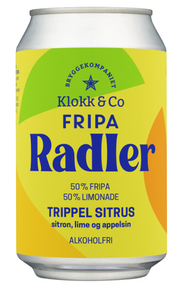 Bryggekompaniet Klokk & Co FRIPA Radler Trippel Sitrus