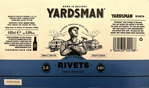 Hercules Brewing Co. (Yardsman) Yardsman - Rivets