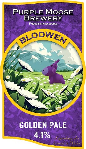 Bragdy Mŵs Piws (Purple Moose Brewery) Blodwen