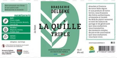 Brasserie Delbeke La Quille Triple