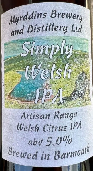 Myrddins Brewery & Distillery Simply Welsh IPA