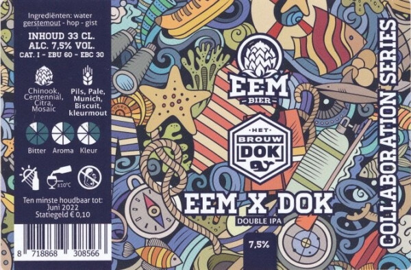 Eem Bier Eem X Dok Double IPA