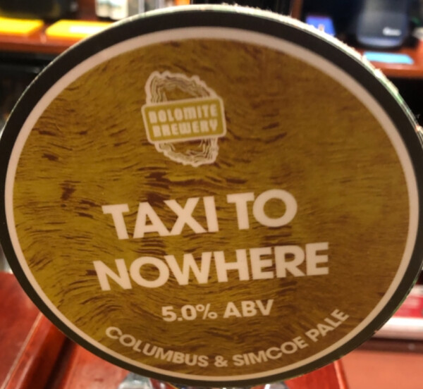 Dolomite Brewery Taxi To Nowhere