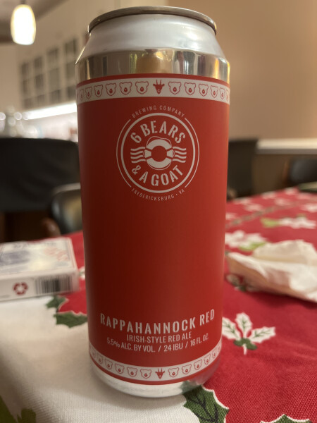 6 Bears & A Goat Brewing Company Rappahannock Red