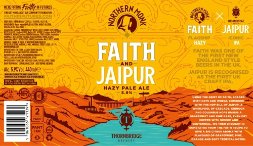 Northern Monk Brew Co. Faith and Jaipur