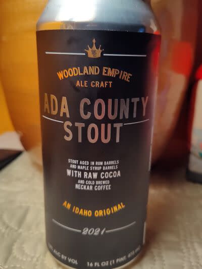 Woodland Empire Ale Craft Ada County Stout  (2021)