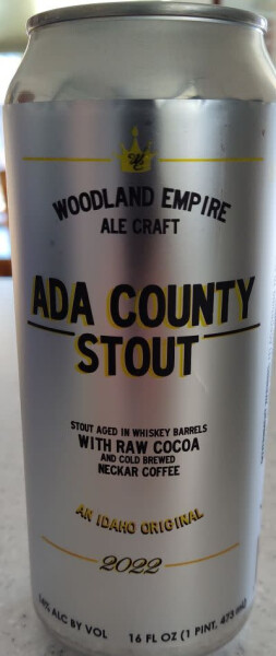 Woodland Empire Ale Craft Ada County Stout  (2022)