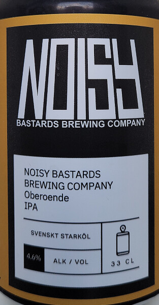 Noisy Bastards Brewing Company Oberoende IPA